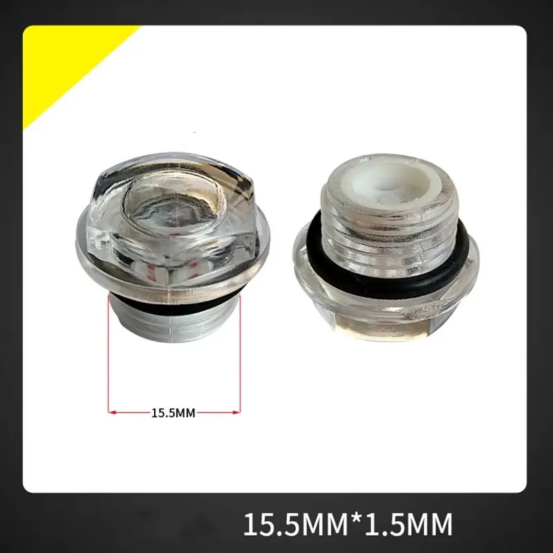 Repair Parts For Air Compressor Round Plastic Aluminum Oil Tank Level Indicator Sight Glass 15.5/20.5/25.5/32.5/35.5/41.5/47.5mm