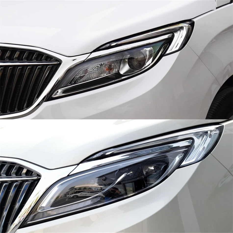 

Для Buick GL8 2017 2018, автомобильные аксессуары, крышки для ламп, крышка лампы, передняя фара автомобиля, крышка объектива, корпус фары