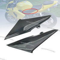 Carbon Fiber Look Left&Right Fuel Tank Side Trim Cover Panels Fairing Cowling For Honda F5 03 04 CBR600RR CBR 600 RR 2003 2004