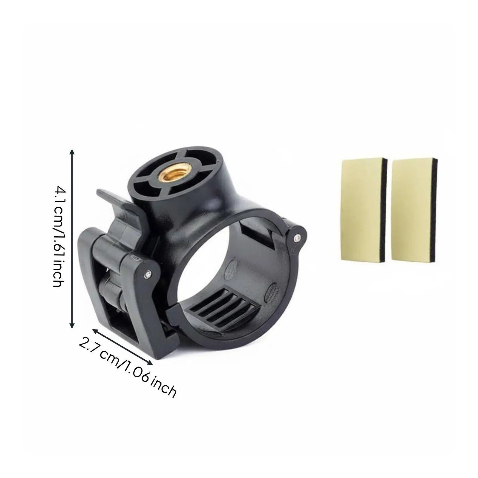 Flexible Utility Clamp Bicycle Light Holder Flashlight Mount with Universal 1 4 Screw for Fishing Rod Support