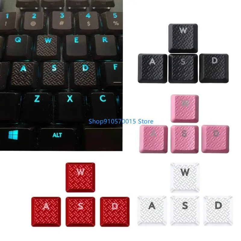 B95C 4Pcs WASD Backlit Keycap Texture Non-slip Cover for  G913 G915 G813 G815