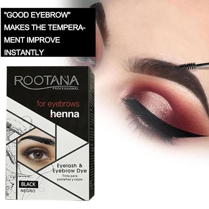 10 Eyebrow Dye Tattoo Cream Henna Waterproof Long Lasting Sweat-proof Eyelash Tint Gel Eye Brown Semi-permanent Fast Dry Mascara