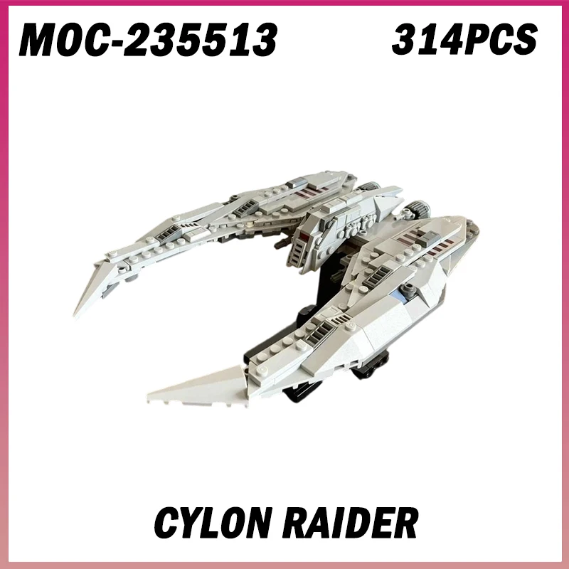 

MOC-235513 Cylon Raider Классический фильм Модель космического корабля Строительный блок Модель Набор кирпичей Креативные подарки Рождество 314 шт.
