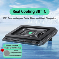 V10 Pressurized Air Cooling Radiator Air Pressure Laptop Portable 12V Power Adapter 1A2C 2.0 Docking Station for 13-17.3 inch