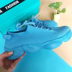 Fashionable and comfortable women's shoes seasonal casual wear thick soled sports shoes breathable mesh enhanced cushioning