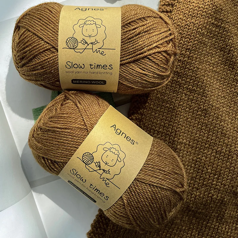 50g*5pcs Agnes Slow Time Basulan Merino Wool Knitting Diy Crochet Wire
