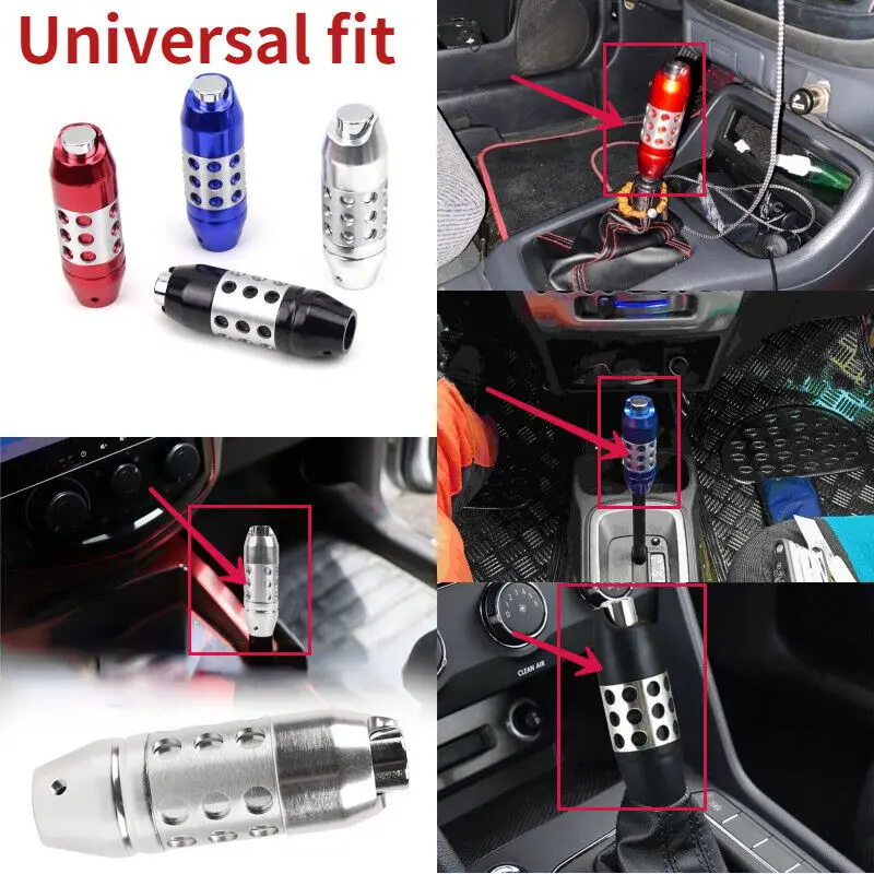 

Universal Aluminum Automatic AT Car Racing Gear Shift Knob Lever Shifter Cover Black/blue/Red/Silver