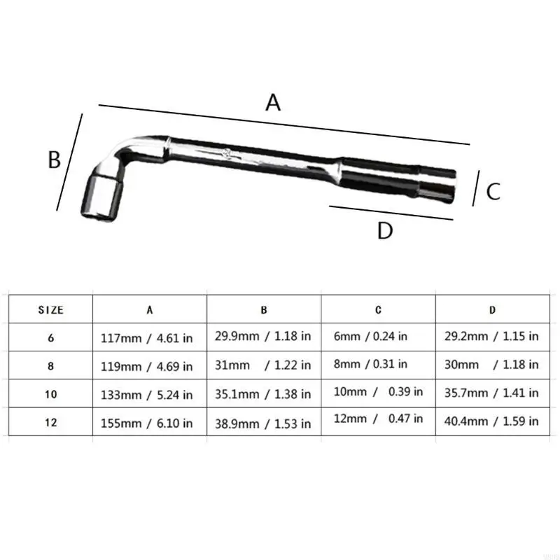 L Key Socket Wrench Tool for Precisions Work In Mechanics and Assembly M89B