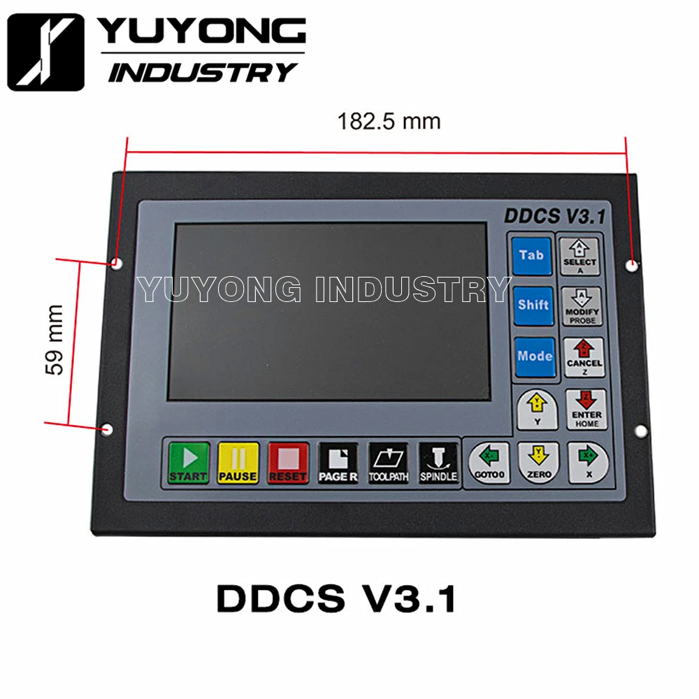 DDCS V3.1 V4.1 motion control system set 3-axis 4-axis cnc controller, emergency stop electronic handwheel support G code