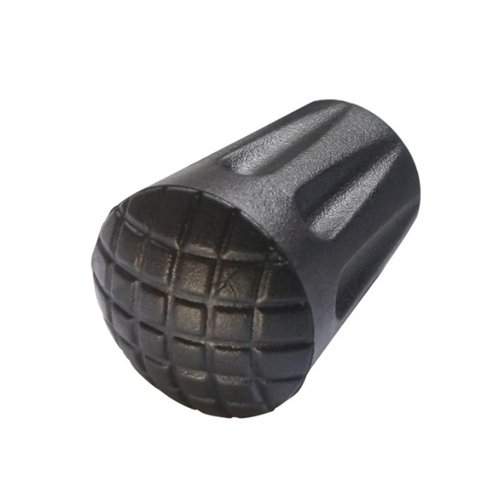 

6Pcs Walking Hiking Pole End Covers Anti-Skid Durable Stick Tips Lightweight Crutch Black 3.3cm Walking Cover Tips