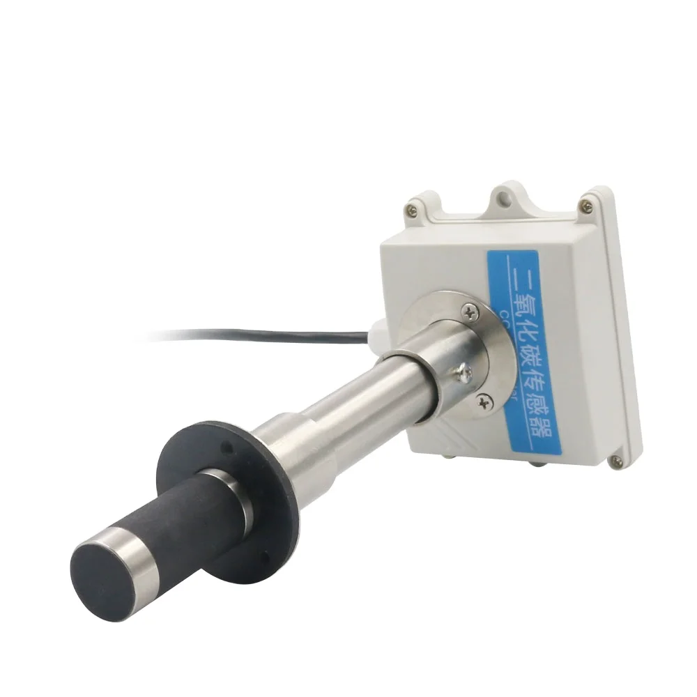 Duct Type Tube 2000ppm 24V 0-5V 0-10V 4-20mA Carbon Dioxide  Detector Analog CO2 Sensor