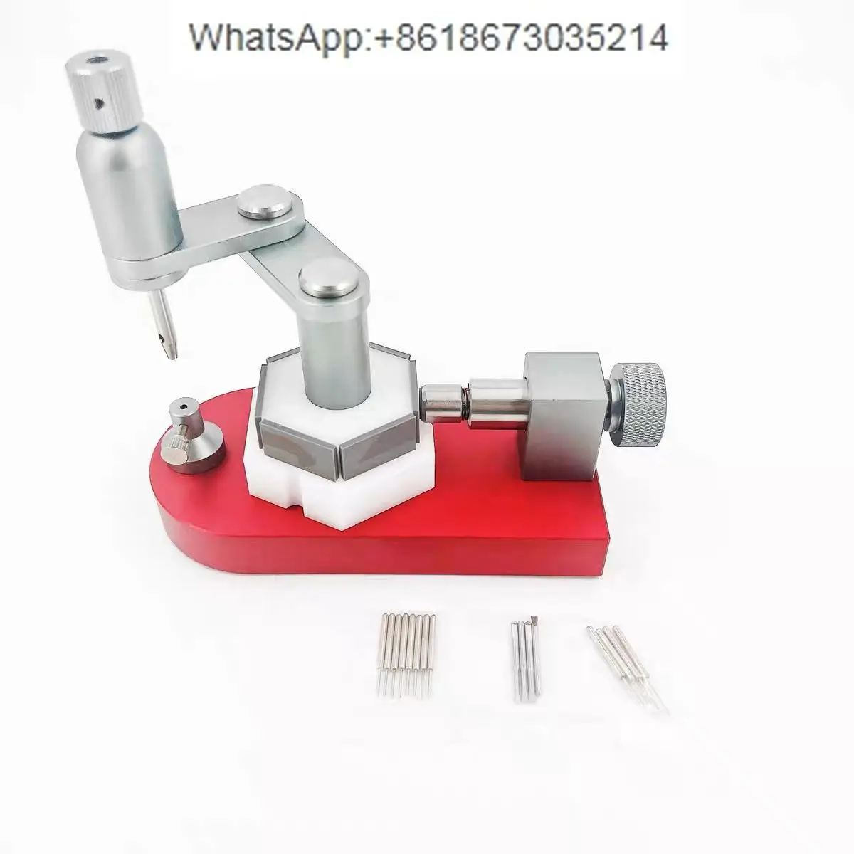 Watch repair tool 360 degree rotating self-clamping multi-purpose tape remover, strap adjuster