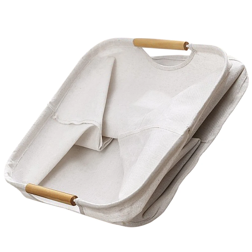 

Large Laundry Basket Foldable Fabric Dormitory Hamper Beige Color Big Size Storage Clothes ganizer Toy Book Holder