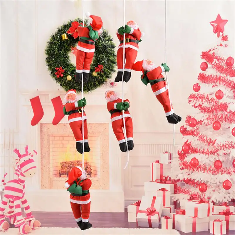 Christmas Santa Claus Ladder Merry Christmas Decorations For Home 2024 Xmas Pendant Ornament Navidad Natal Noel New Year 2025