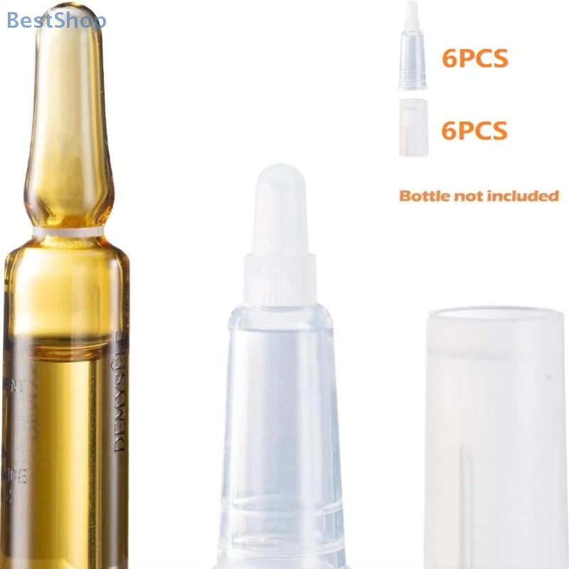 6 Pcs Transparent Dispensing Tips Replacement Caps Laboratory Safety Ampoule Opener Medical Supplies Lab Refrigeration