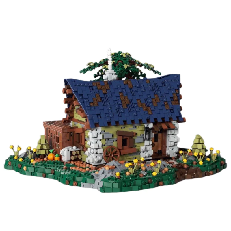 

Olivia's Get-Away Pastoral Cottage Building Bricks Medieval Fantasy Hut Assembly Kit Toy