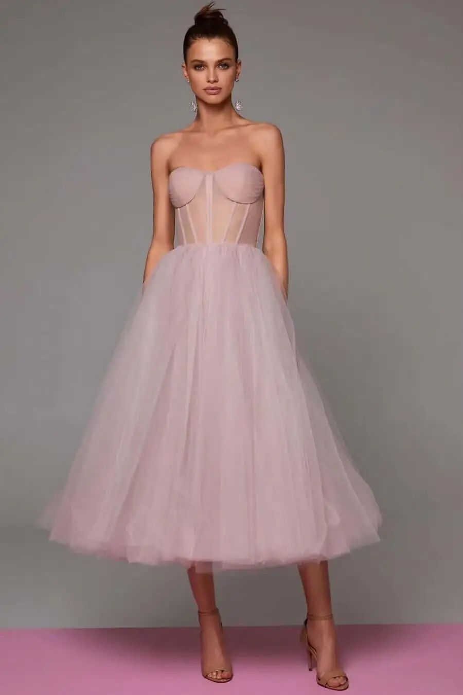 

Элегантные тюлевые короткие платья для выпускного вечера для подростков, бальное платье, корсет, платья для встречи выпускников, длиной до пола, вечернее коктейльное платье, вечерние платья