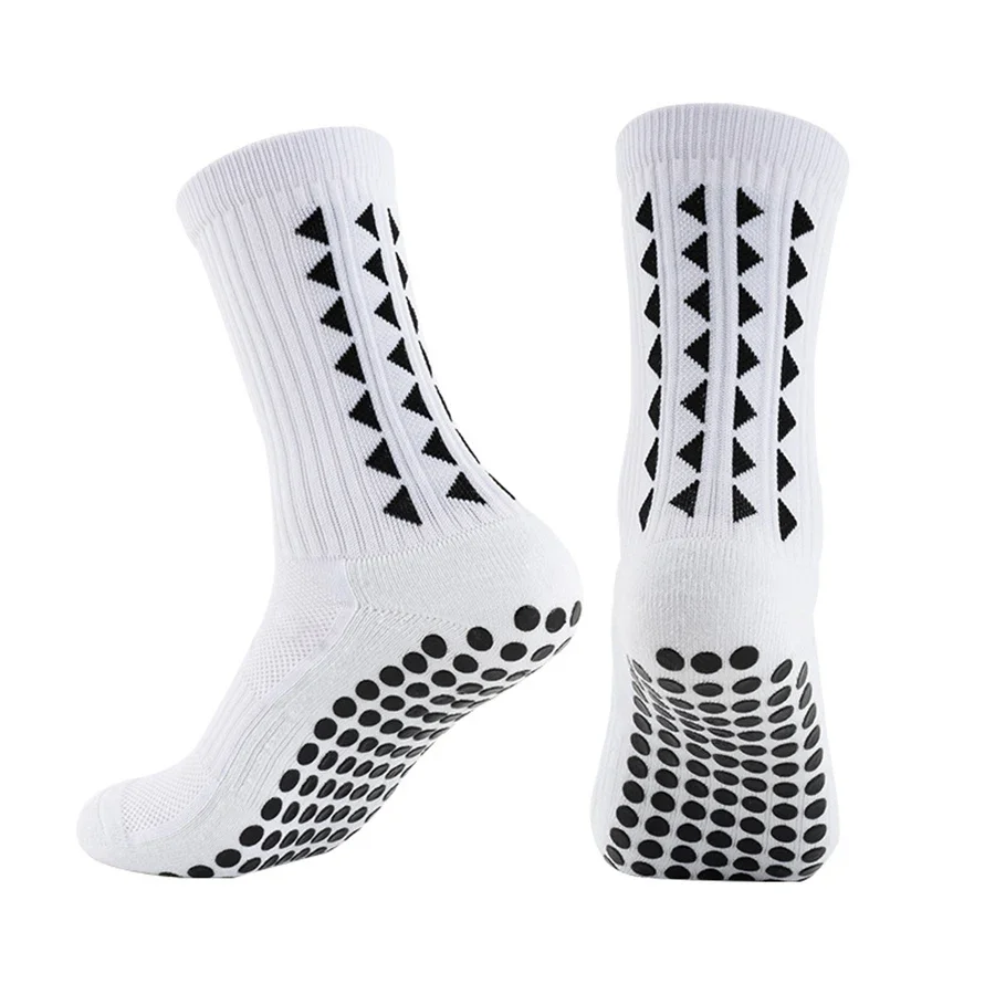Unisex Non Slip Grip Athletic Socks with Towel Bottom for Football Basketball Baseball Rugby Soccer Players and Cycling