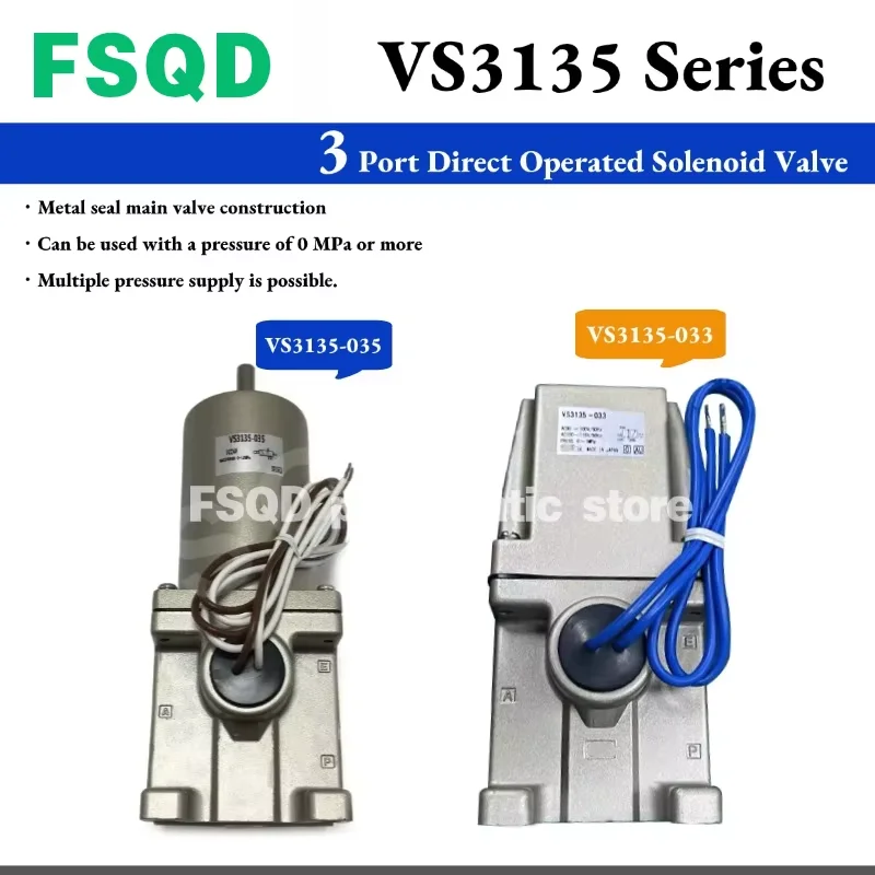 

VS3135-044 043 033 034 031T 035 045 035WTBP 035TLP 045TLP 025TLP 3 Port Direct Operated Solenoid Valve VS3135 VS Pneumatic tool