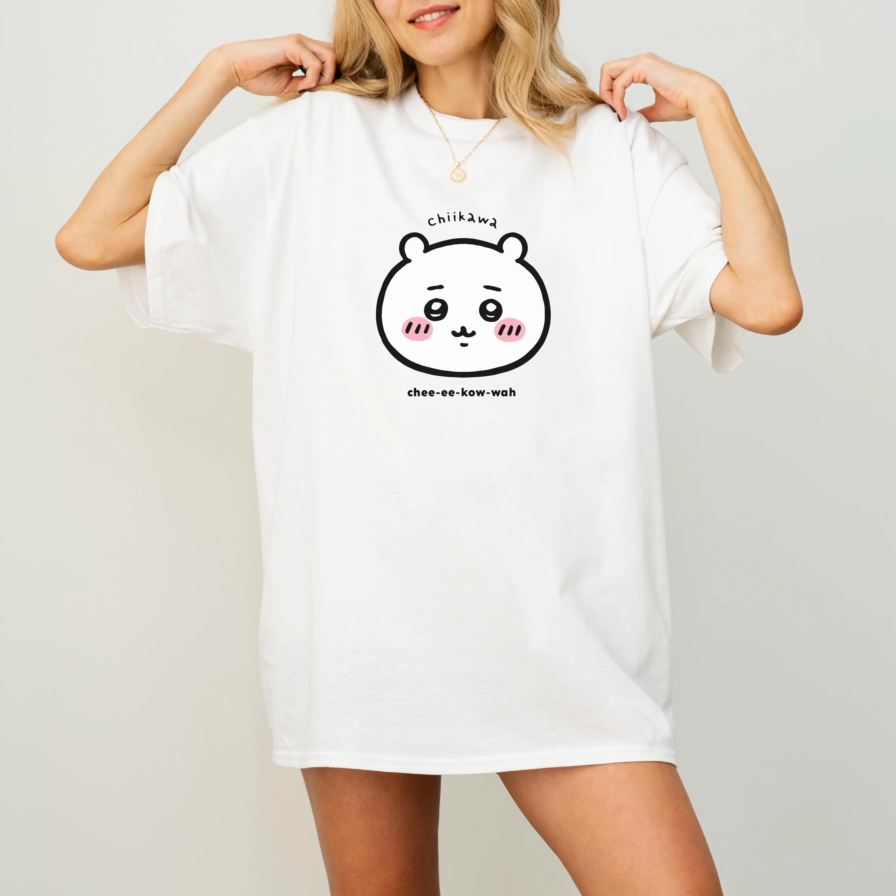Chiikawa Usagi Hachiware Interesting Daily Scene Graphic T‑Shirt, Unisex O‑Neck Short Sleeve Summer Casual Wear For kid Adults