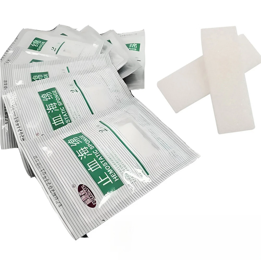 10/20Pcs Trauma Oral Hemostasis First Aid Wound Care Sponge Medical Hemostatic Sponge