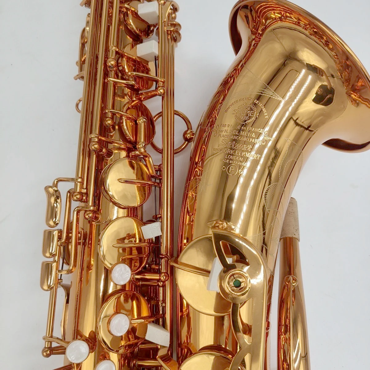 Franc Deep carving Mark VI modelo Bb saxofón tenor profesional plano chapado en oro instrumento musical saxo tenor de alta calidad