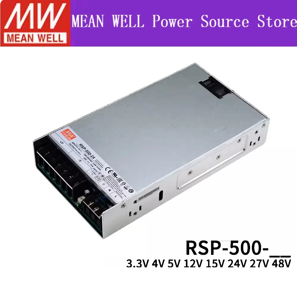 MEAN WELL RSP-500 RSP-500-5 RSP-500-12 RSP-500-15 RSP-500-24 RSP-500-27 RSP-500-48   Switching power supply