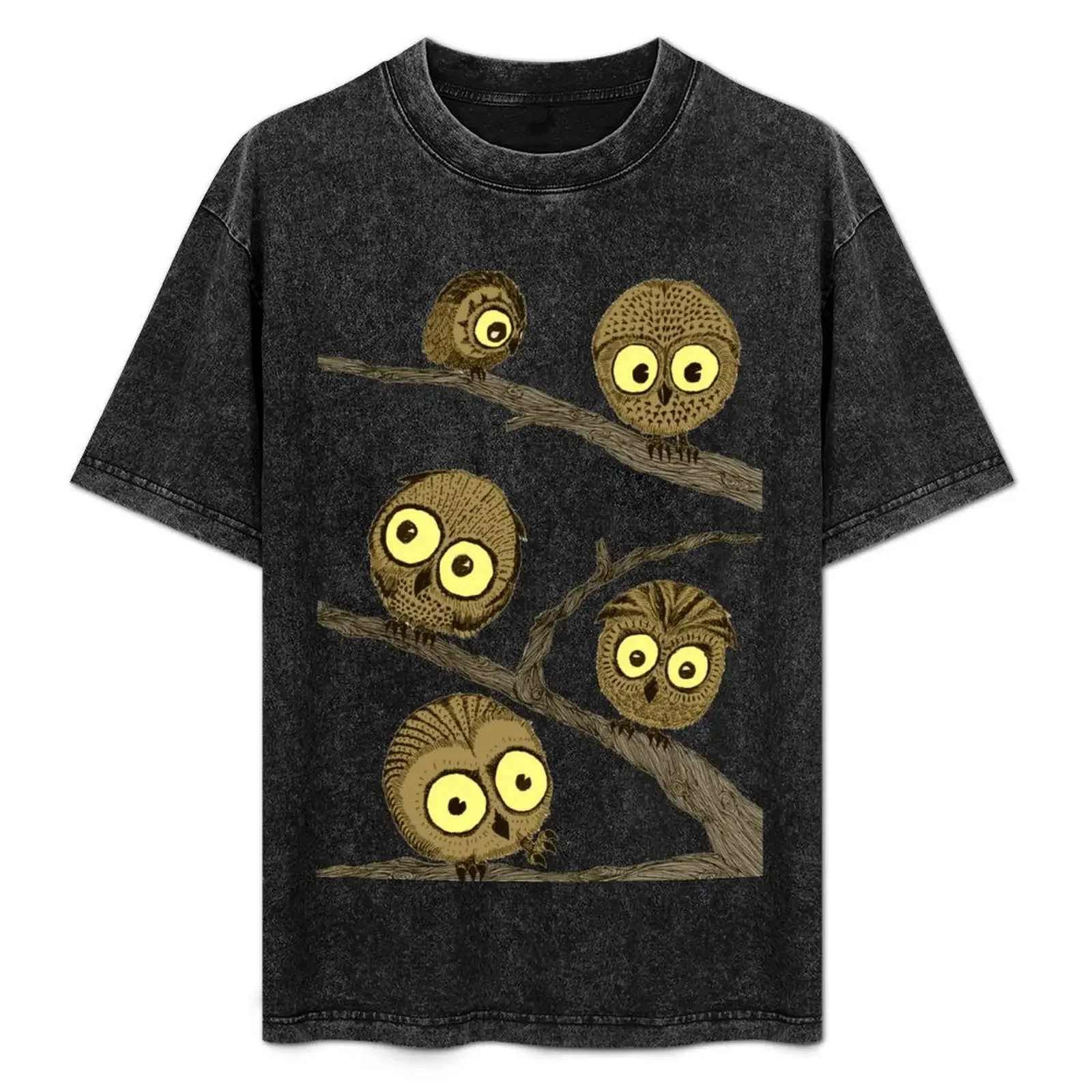 

Owl tree T-Shirt anime heavyweights Aesthetic clothing t shirts men