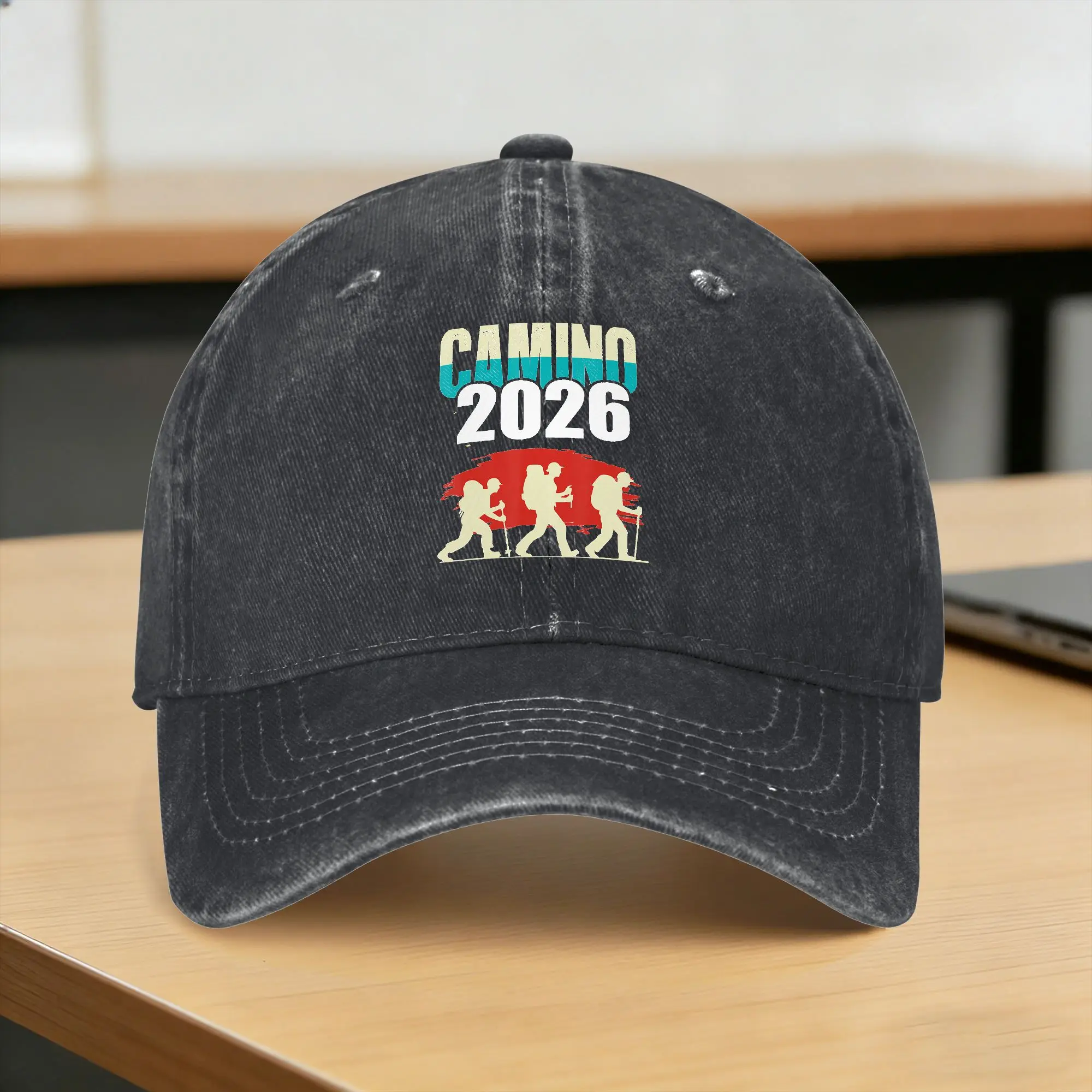  Camino De Santiago Sun Baseball Cap  Casual Unisex Men Washed Trucker Hat Sun-Proof Design Outdoor Sport Baseball Caps Gift