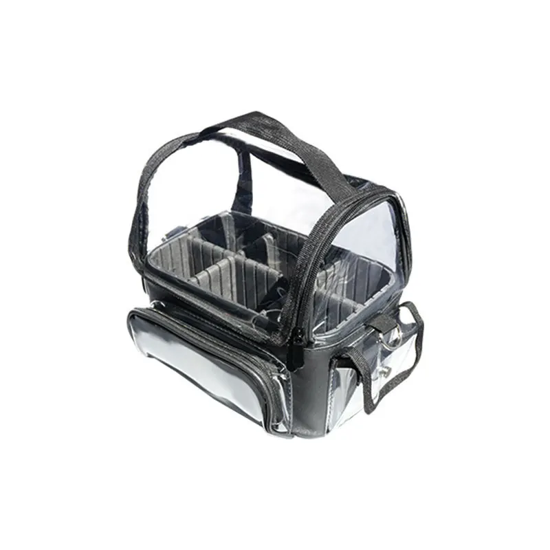 Bolsa de Viaje Transparente de PVC, de Gran Capacidad, Impermeable, Simple, Portátil, con Compartimentos, Tipo Bandolera