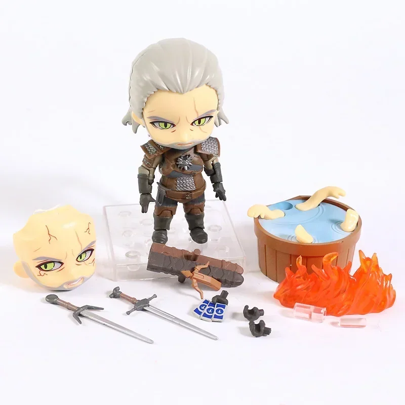 Geralt 907 Model Doll Figurine Q Version Action Figure Decor Collectible Toy Gift