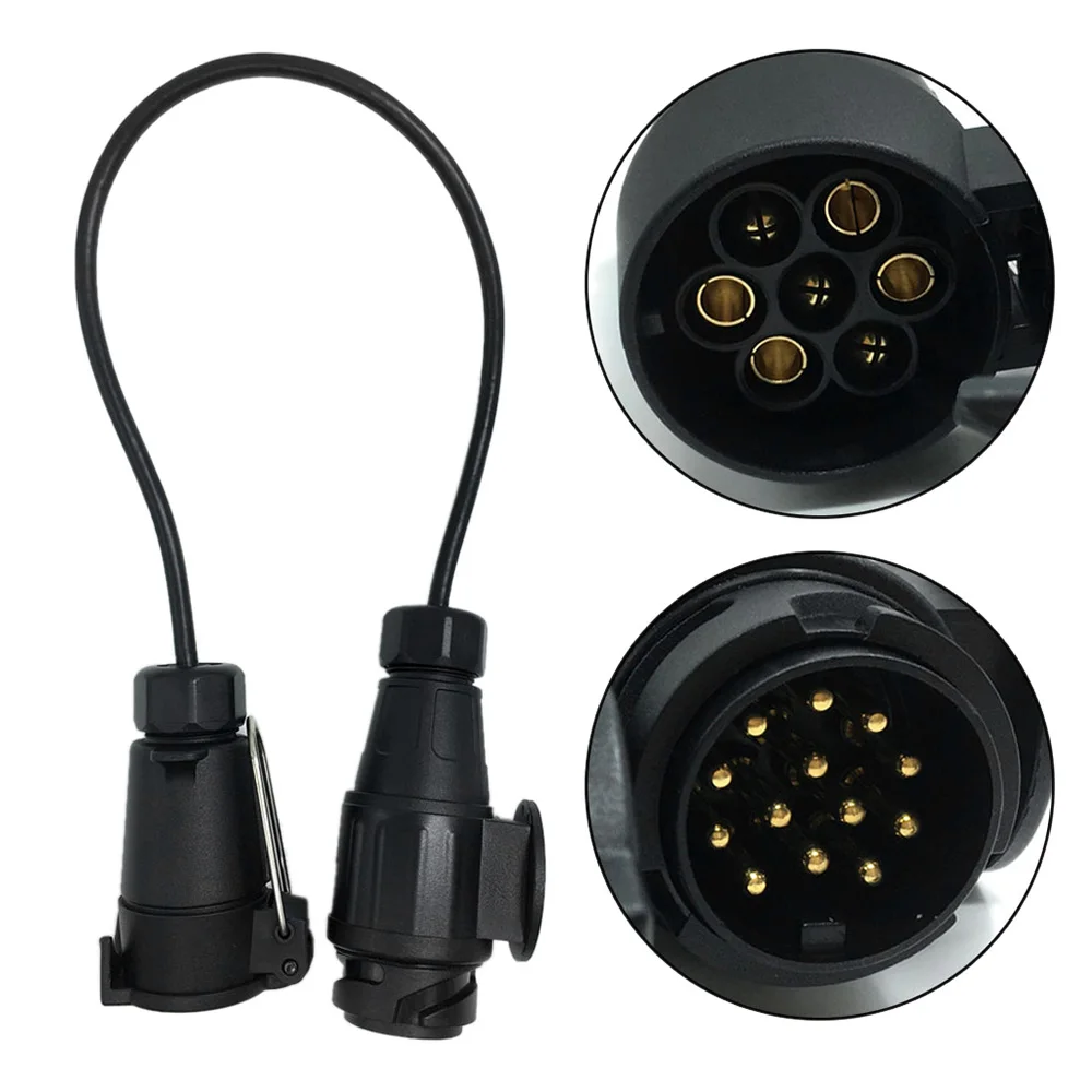

Towbar Plug \u0026 Socket Tirol 12V 7 To 13 Pin Trailer with Cable Adapter Wiring Connector Towbar Plug & Socket Trailer Socket