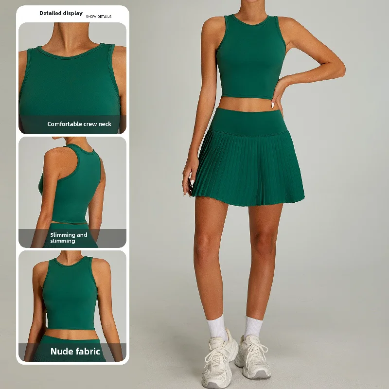

2025 New Arrival Women's Nude - Feel High - Strength Sports Vest Quick Drying Skinny Yoga Top Ideal for Outdoor Running Fitness