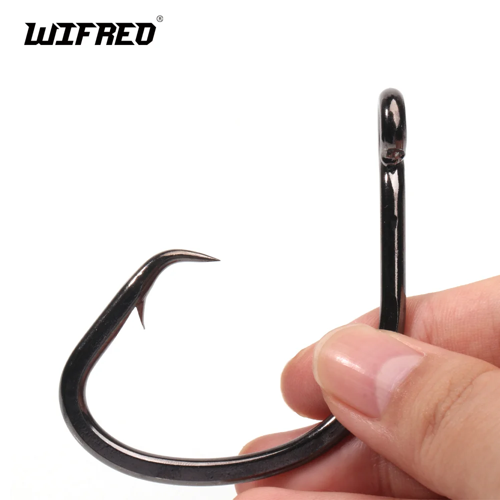 Wifreo Mutsu Circle Hook 4X Strong Heavy Duty Fishhook Saltwater Fishing Big Game Hooks for Grouper Tuna Shark Boat Reef Fishing