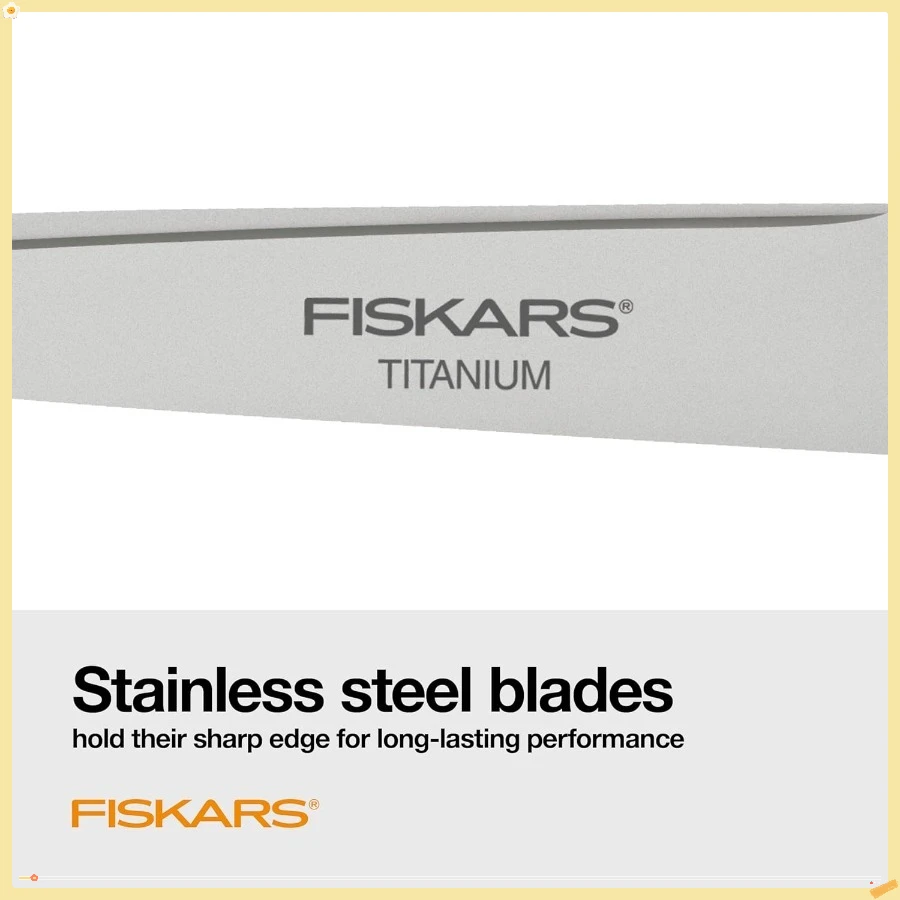 Forbici in titanio - Prestazioni sagomate per tutti gli usi - Titanio da 8" - Forbici per carta dritte per ufficio e arti e mestieri