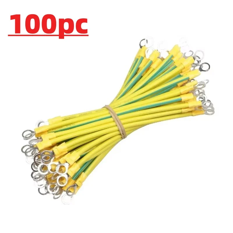 100pc Photovoltaic ground wire electronic row multi-stranded soft copper core photovoltaic link cable