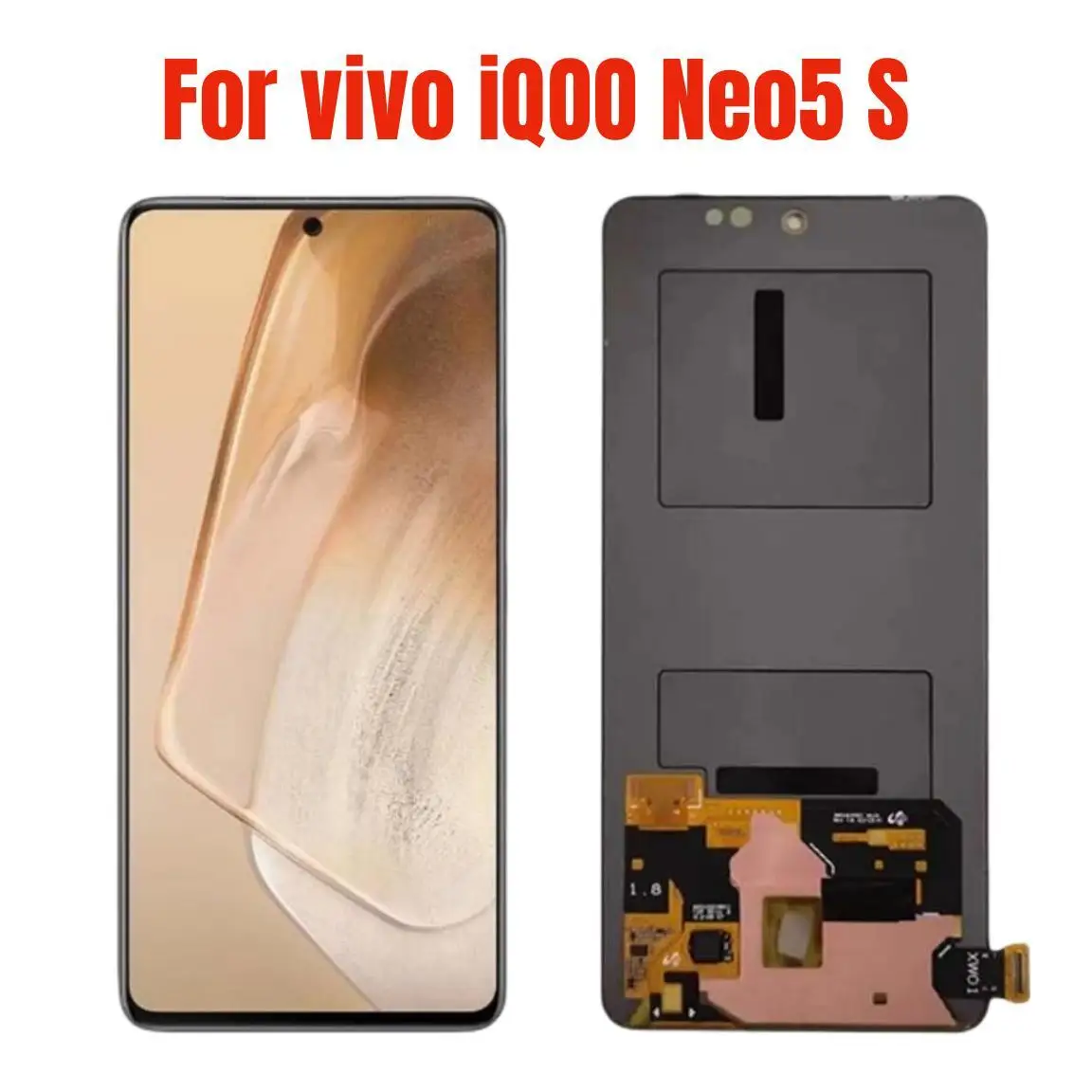 

Original AMOLED 6.62" For vivo iQOO Neo5 LCD Display Touch Screen Digitizer Assembly Replacement For vivo iQOO neo5 s V2055A LCD