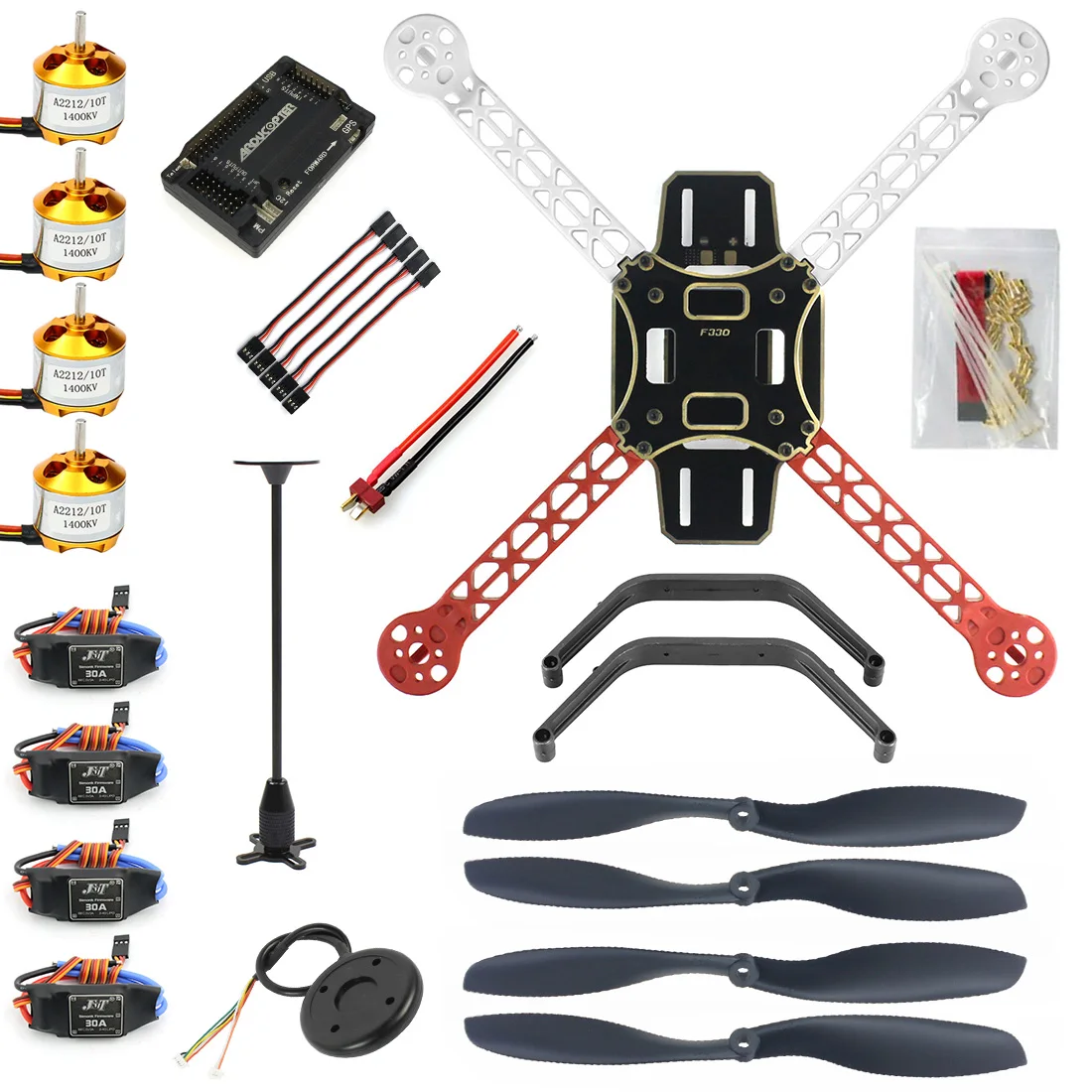 MultiCopter Flight Control Quadrocopter Kit, 6M, GPS, APM2.8, Sem Transmissor, Sem Bateria, RC Drone, F330 Quadro