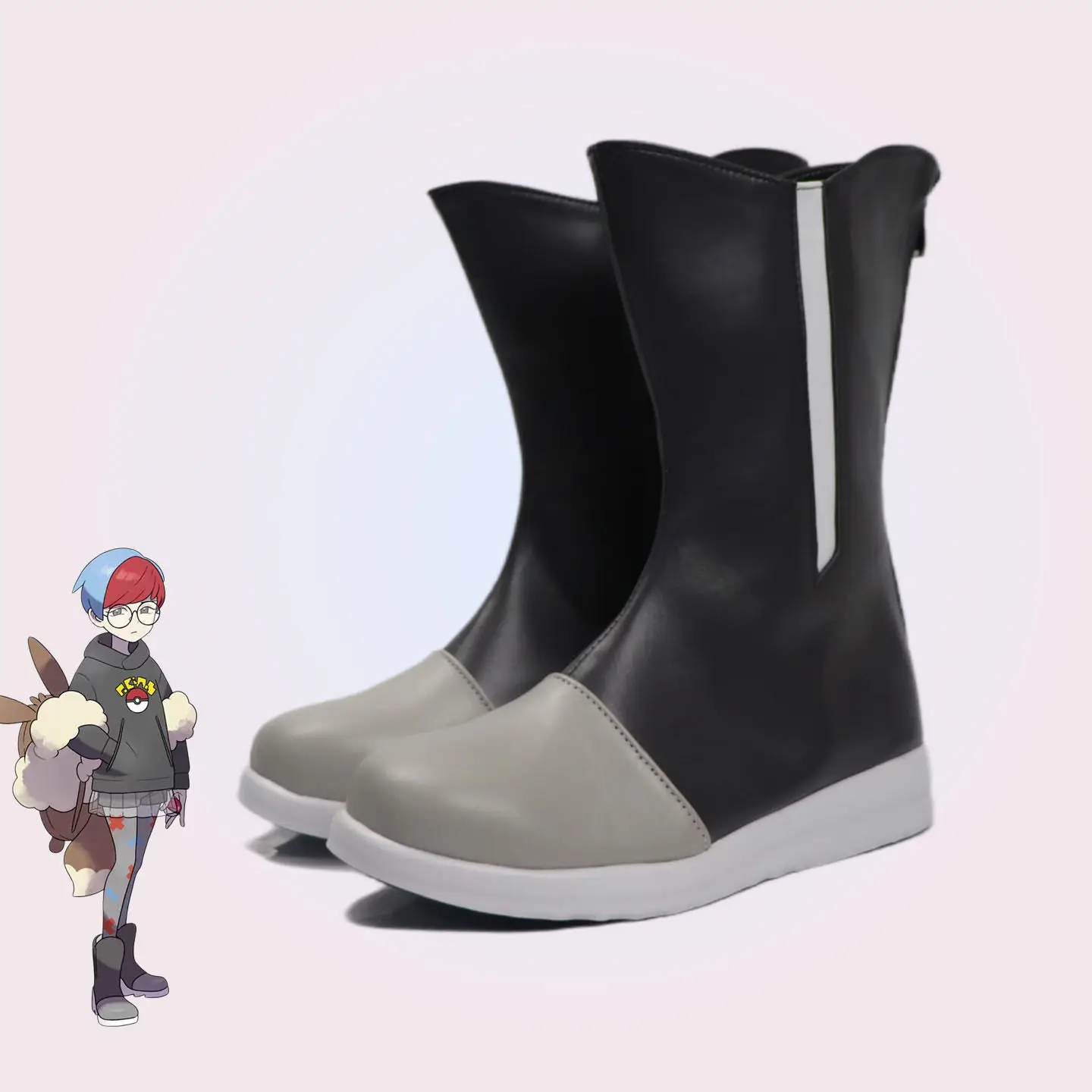 Zapatos de cosplay Scarlet Violet Botan, botas grises, hechas a medida, en cualquier tamaño