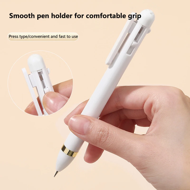 Caneta de diamante elegante 4 em 1, enfeite rotativo, caneta de diamante, prensa e broca, ferramenta de design para arte em unhas diy