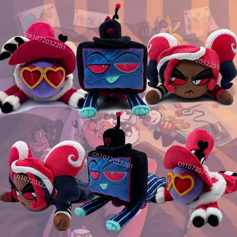 

Amine Hazbin Hotel Vox Prone Posture Plush Toys Cute Wizard Morning Star Cartoon Peripherals Stuffed Toy Birthday Christmas Gift