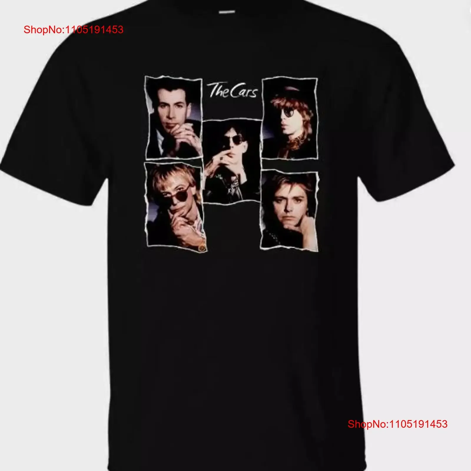 تي شيرت أعضاء فرقة السيارات أسود مقاس S 5XL LI703 عتيق مغسول ممتد ملابس الشارع الشهير قابل للتنفس أنيق مريح #1