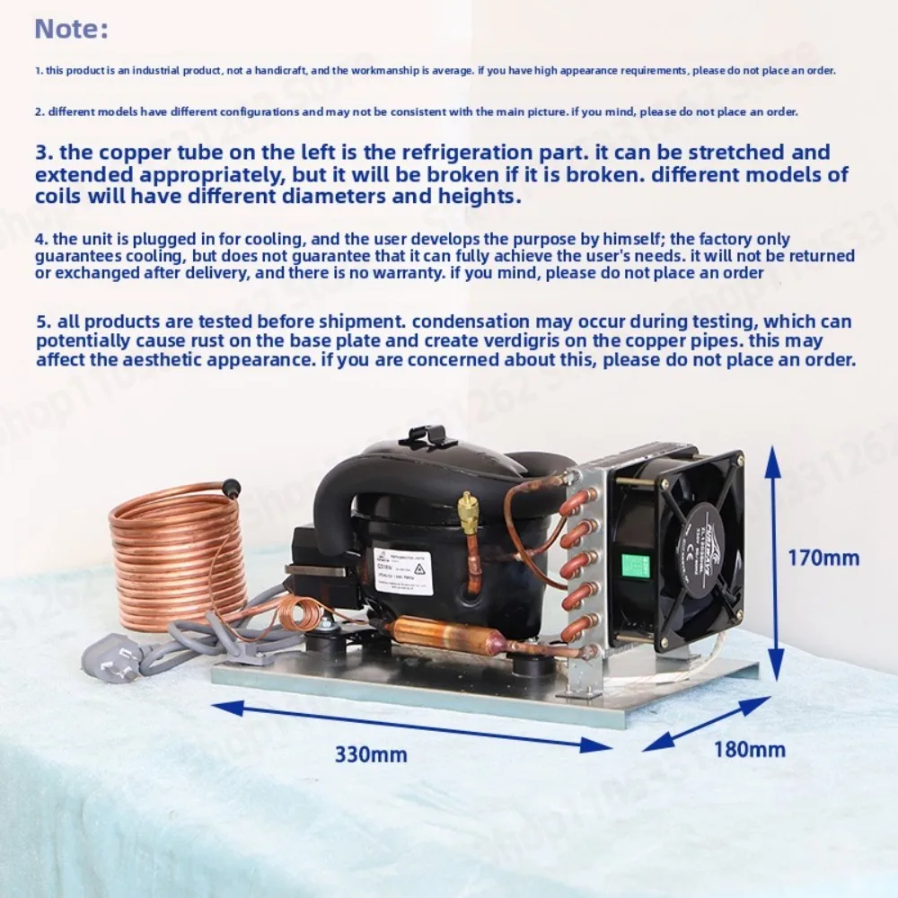 QD35W Mini Water Chiller 220V R600A Eco Friendly Refrigerant Recirculating Water Cooling Machine