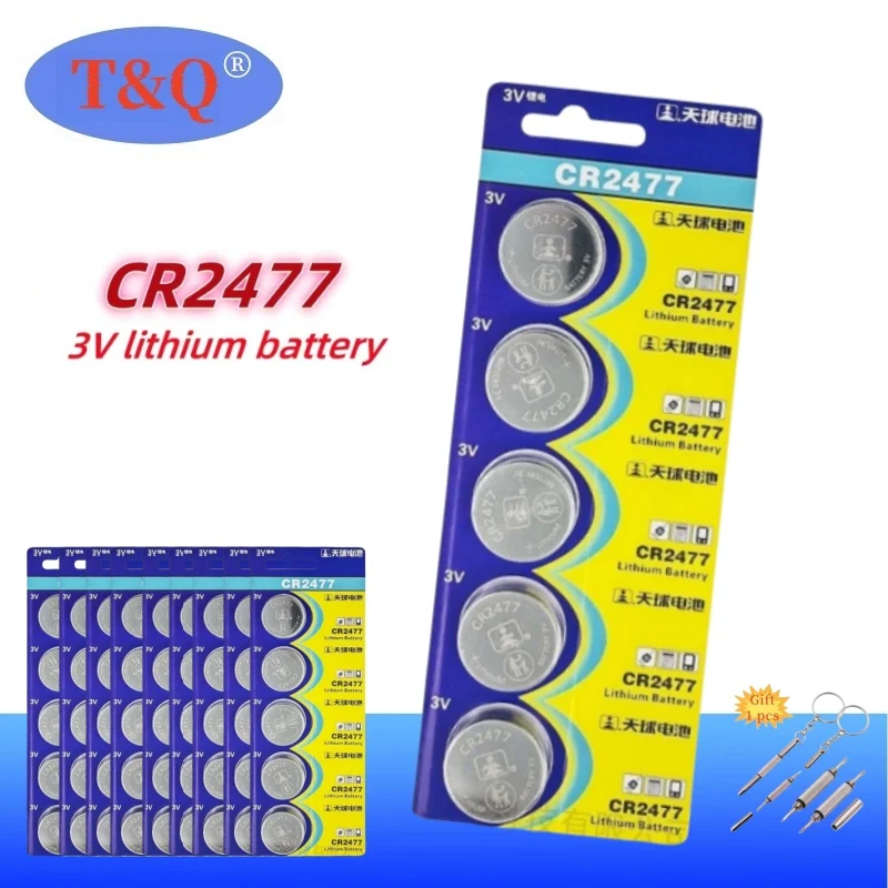 2-50PCS CR2477 Button Battery 3V DL2477 ECR2477 KCR2477 Lithium Batteries for Electronic Watch Calculator Toy