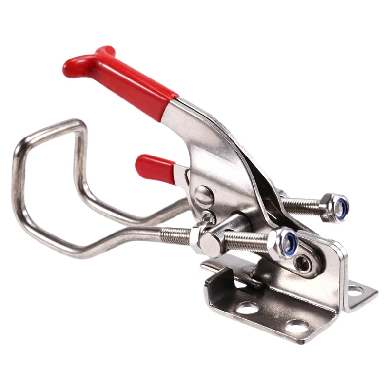 Замок с пряжкой, Т-образная ручка из нержавеющей стали 304, быстрое крепление, регулируемый зажим, пряжка, горизонтальное крепление, дверной болт, зажим