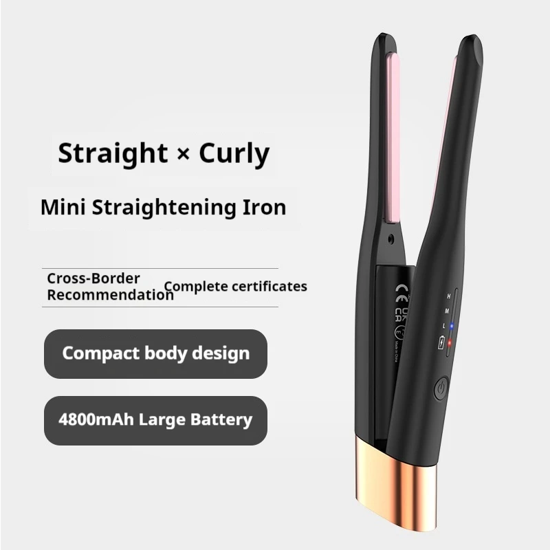 

Компактный беспроводной выпрямитель для волос для мужчин — тонкий утюжок для быстрого укладки коротких волос