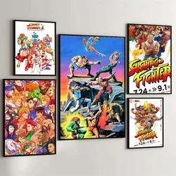 1PC Street Fighter Fighting Games Poster Movie Sticky Poster Retro Kraft Paper Sticker Room Bar Cafe Aesthetic Art Wall Painting