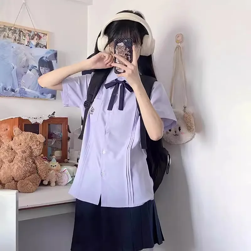 2024 Sommer jk Uniform Set japanische Schüler Seemann Outfit Seifuku für Cosplay Schulmädchen koreanische Langarm uniformen