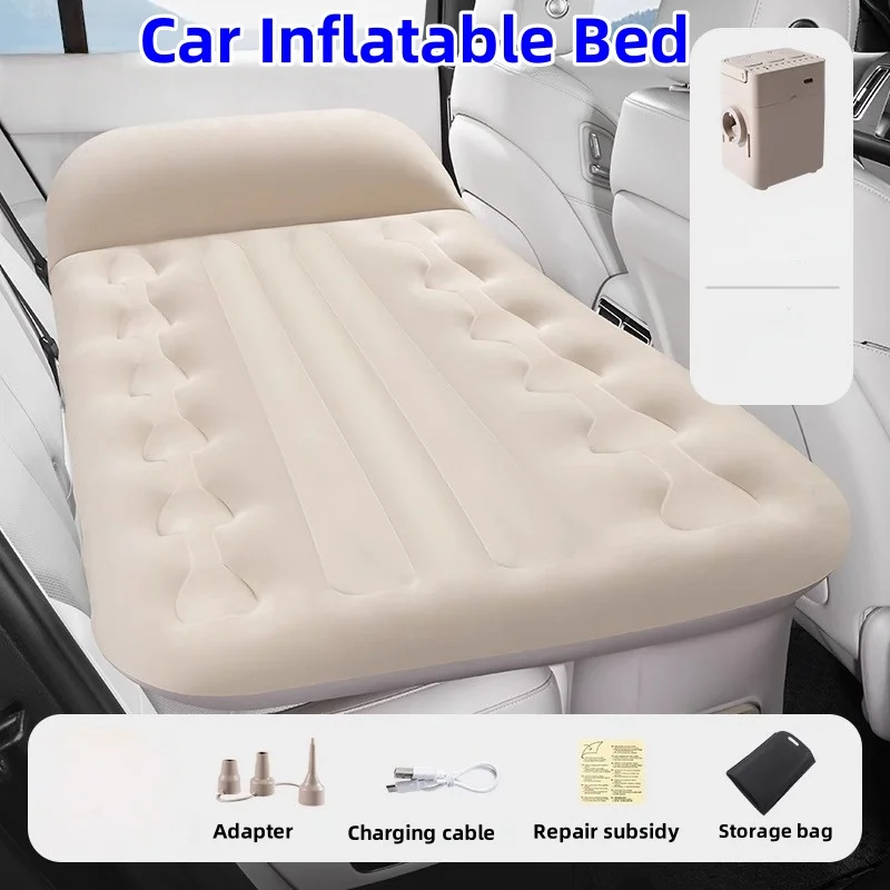 

Car Inflatable Bed Car Travel Bed Camping Bed Trunk Leveling Pad Mattress Sleeping Pad Car Converted Bed Foldable