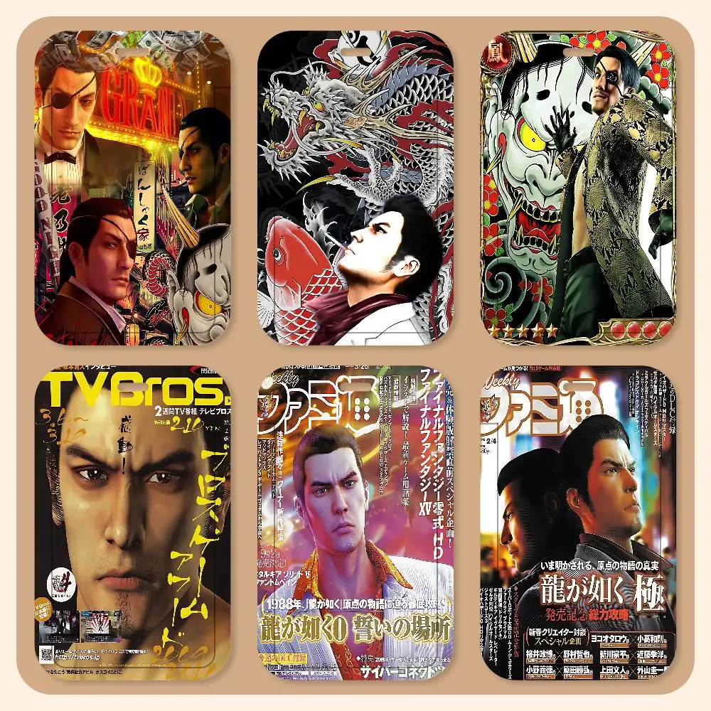 

Y-YAKUZA Anime Lanyard Card Holders Student ID Card Holders Neckband Card Holders Access Control Accessories Gifts